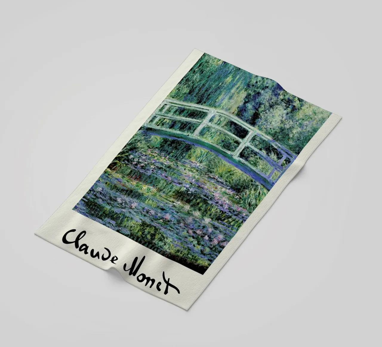 Monet – Signed Japanese Bridge telo mare da Vintage by JUNIQE