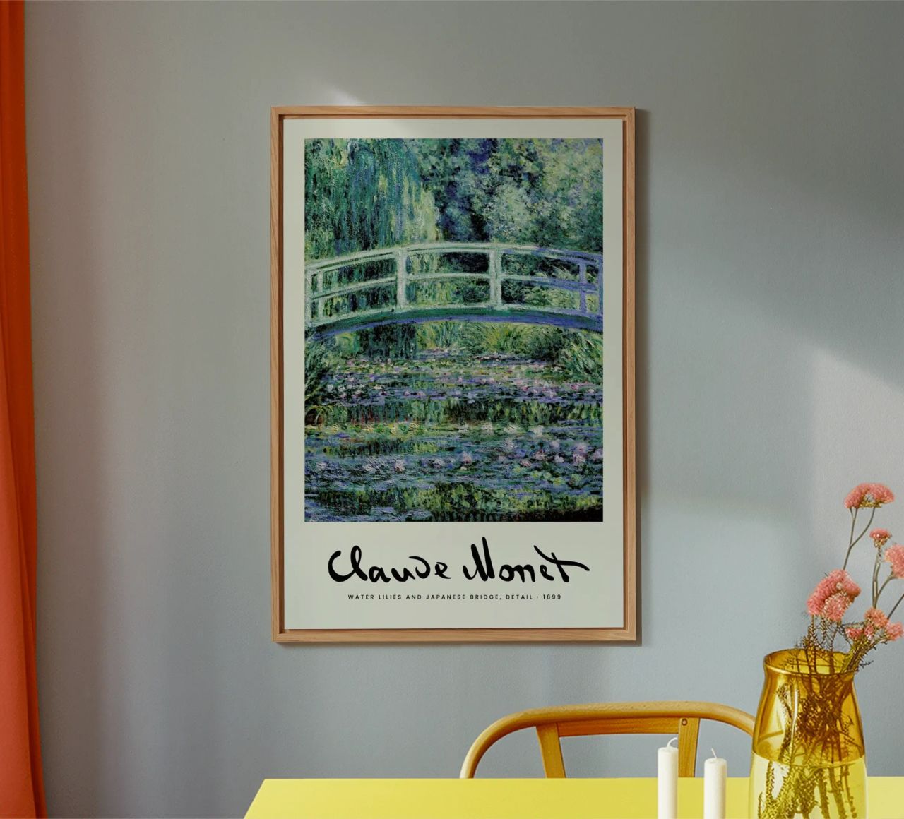 Monet – Signed Japanese Bridge alluminio dibond da Vintage by JUNIQE