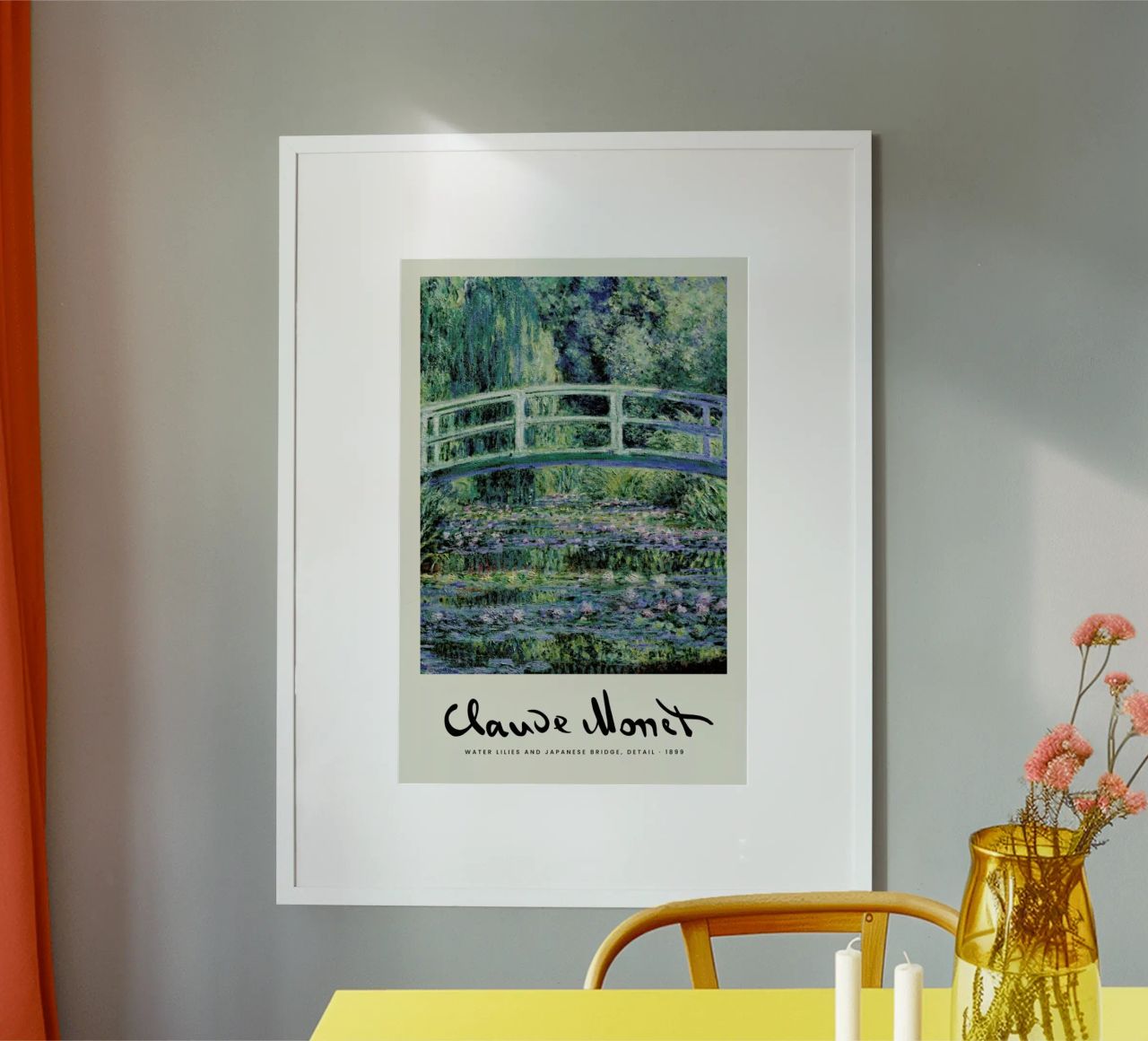Monet – Signed Japanese Bridge carta hahnemühle da Vintage by JUNIQE