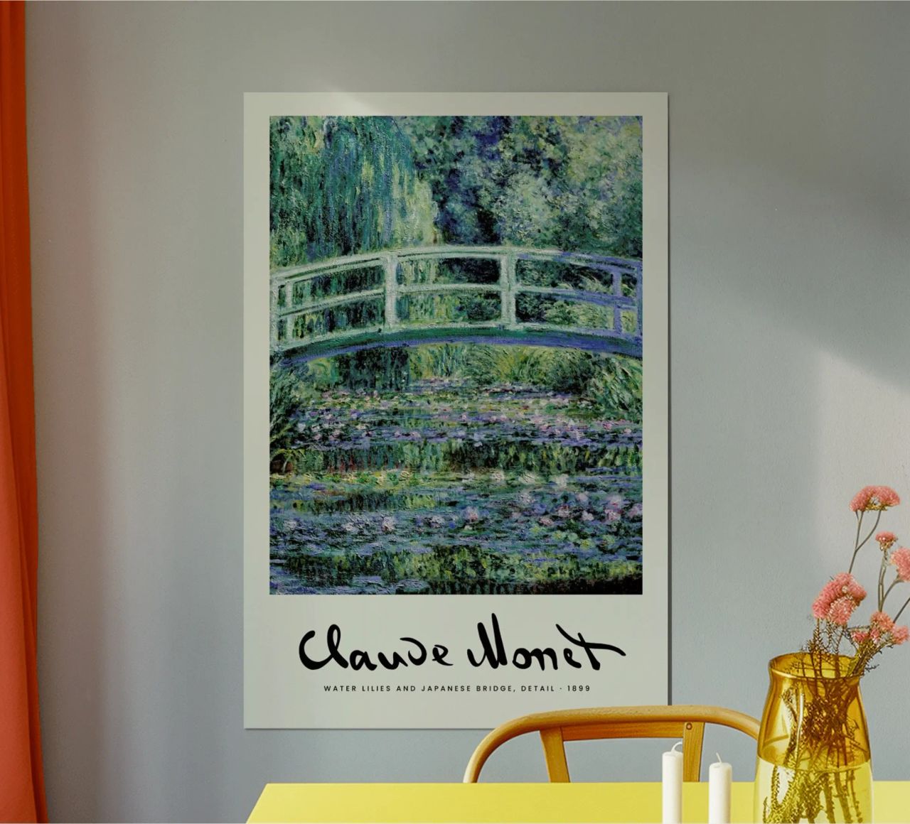 Monet – Signed Japanese Bridge carta hahnemühle da Vintage by JUNIQE