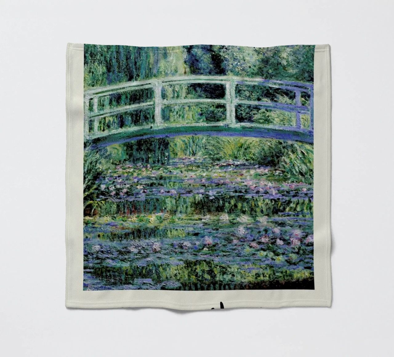 Monet – Signed Japanese Bridge coperta in pile da Vintage by JUNIQE