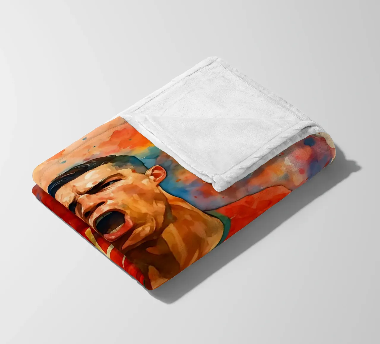 Acquerello sul gol di Ronaldo coperta in pile da BONANZA
