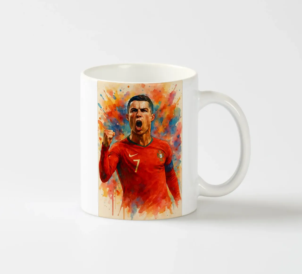 Acquerello sul gol di Ronaldo tazza in ceramica da BONANZA