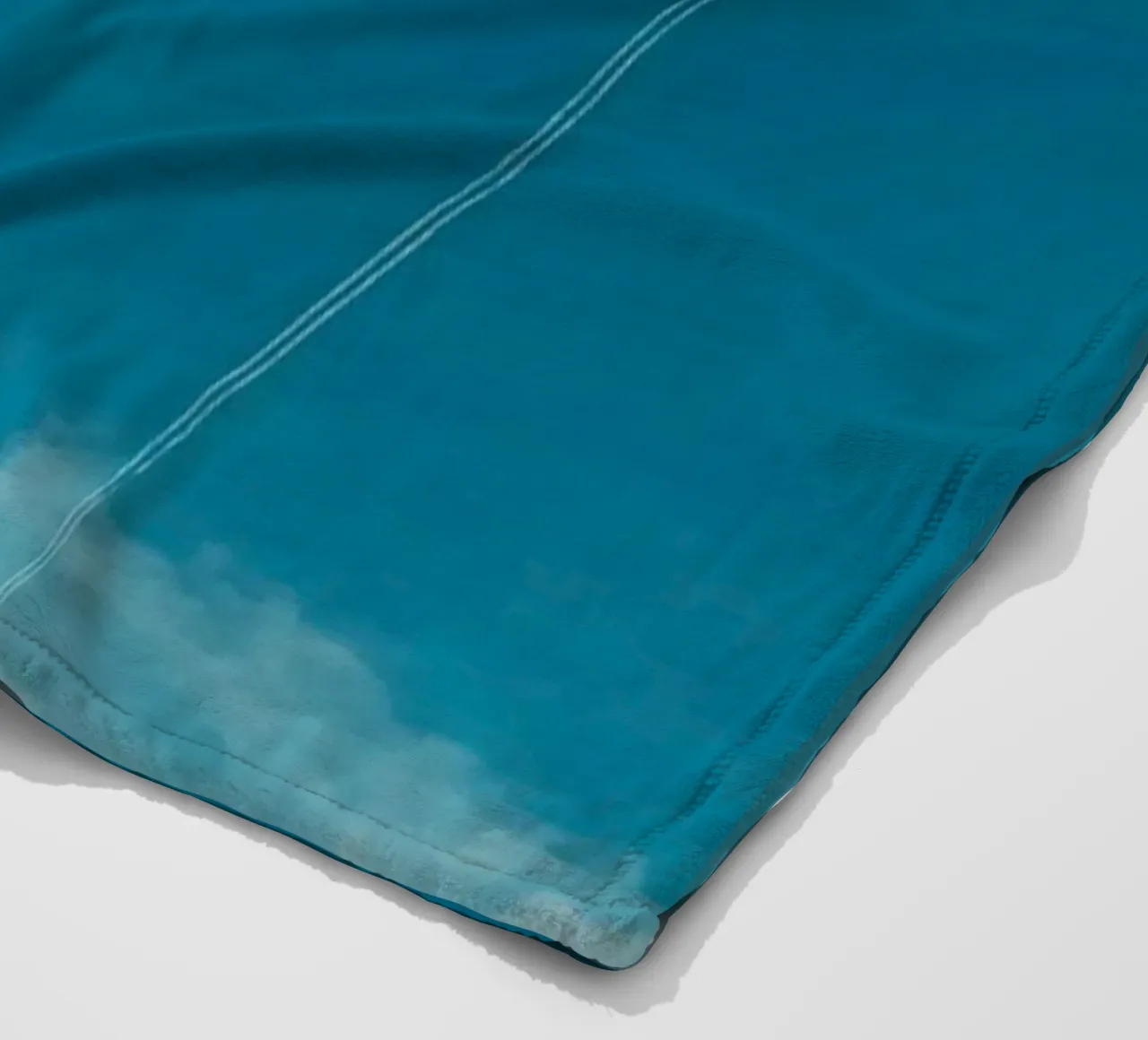 Twin contrails in the Blue Sky fleece blanket by KISSA STUDIO