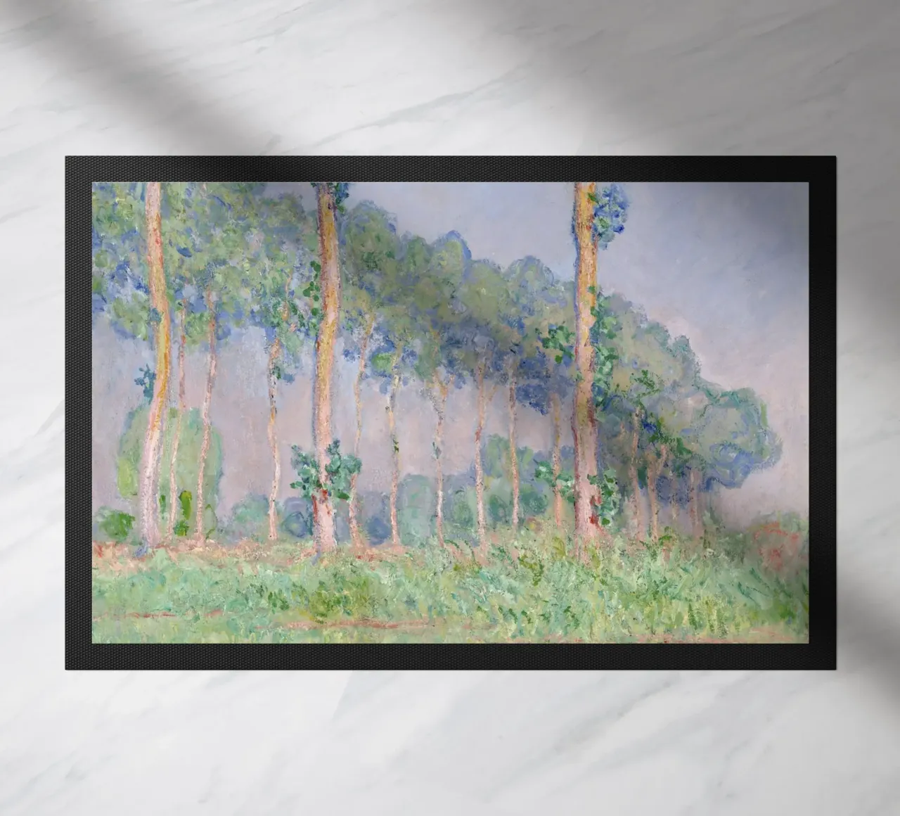I pioppi dell'Epte di Monet - Paesaggio impressionista zerbino da NorwesClub