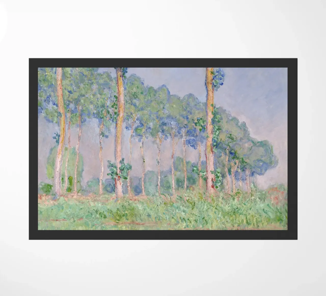 I pioppi dell'Epte di Monet - Paesaggio impressionista zerbino da NorwesClub