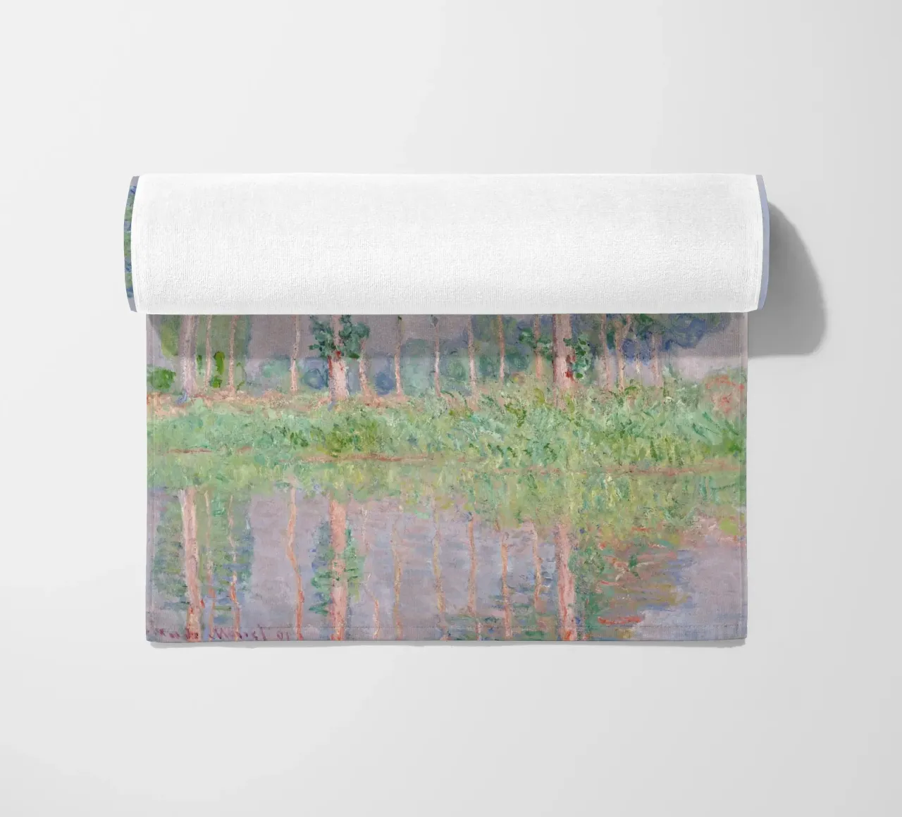 I pioppi dell'Epte di Monet - Paesaggio impressionista telo mare da NorwesClub