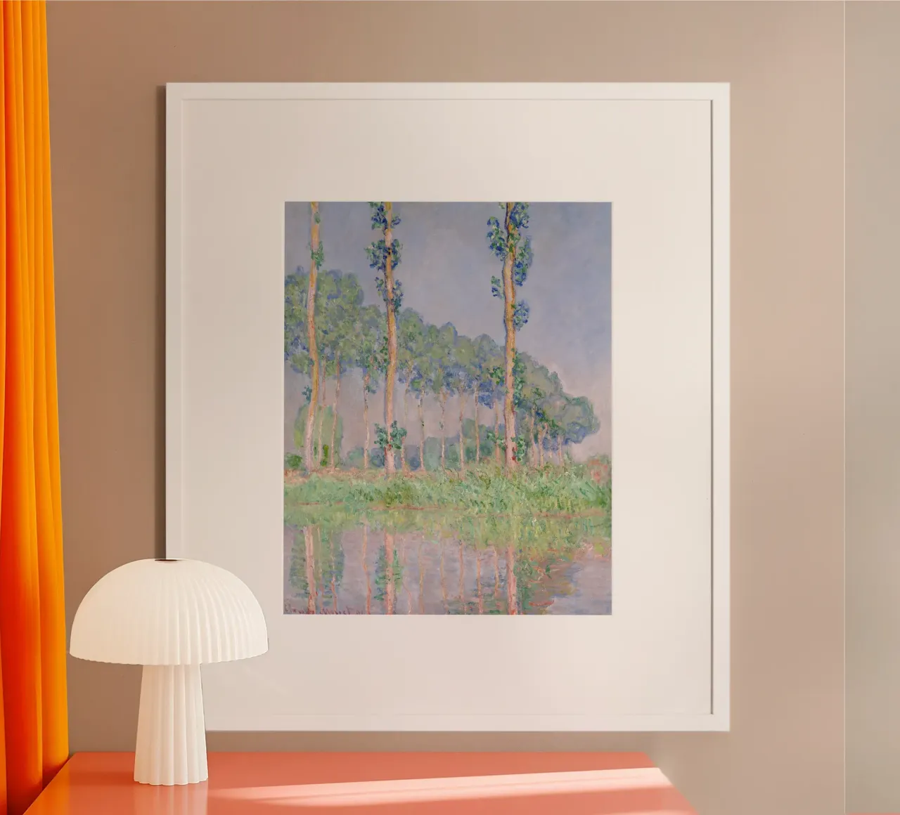 Monet's Poplars on the Epte - Impressionist Landscape Art poster by NorwesClub
