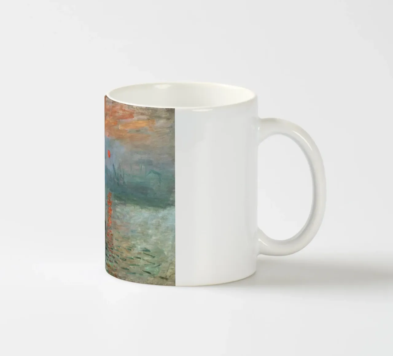 L'impressione di Monet, l'alba - Iconico paesaggio marino impressionista tazza in ceramica da NorwesClub