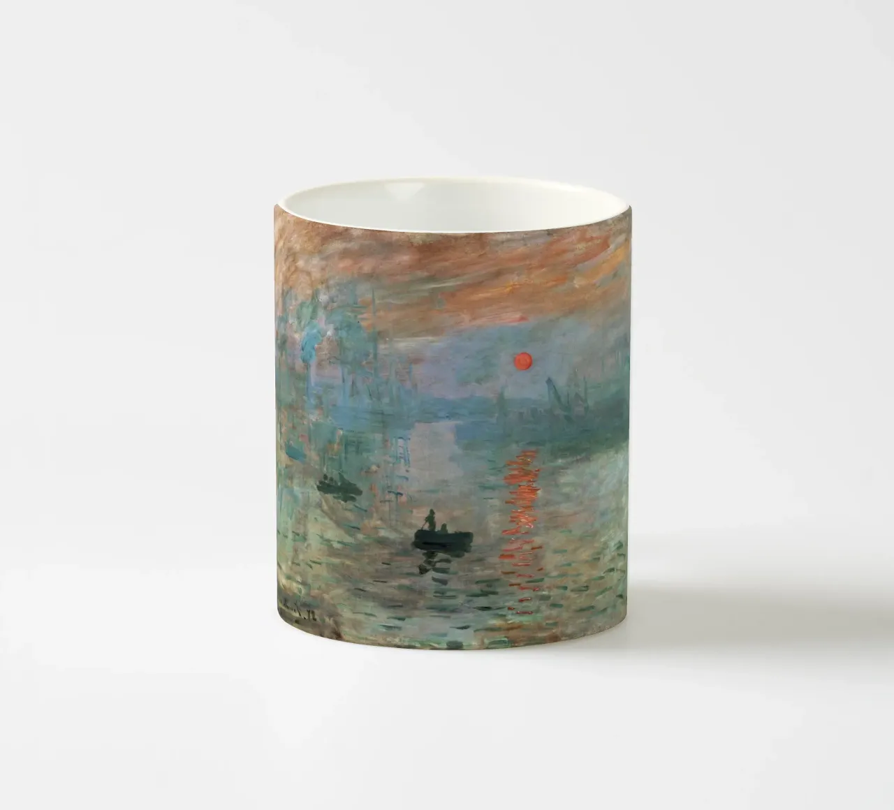 L'impressione di Monet, l'alba - Iconico paesaggio marino impressionista tazza in ceramica da NorwesClub