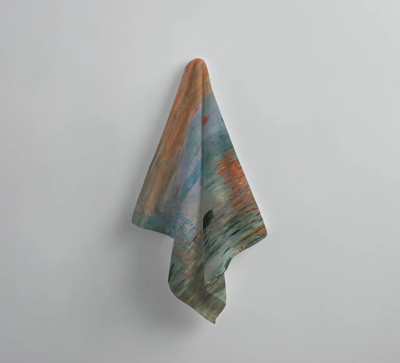 Monet's Impression, Sunrise - Iconic Impressionist Seascape towel by NorwesClub