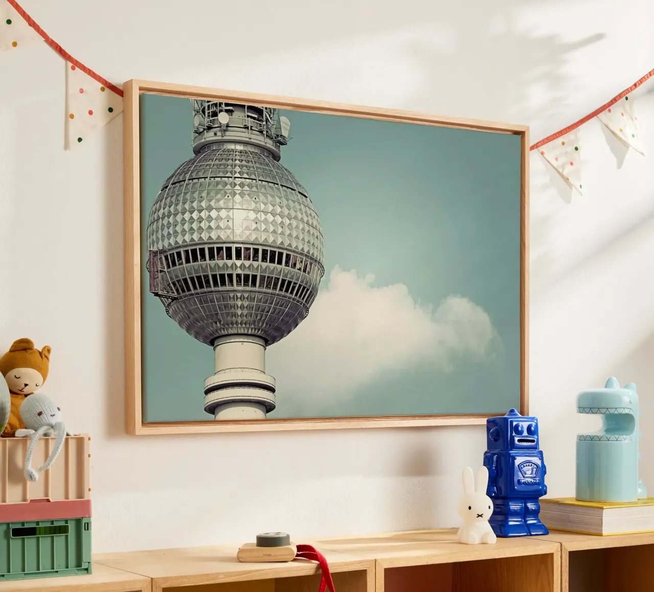 Fernsehturm tela con Cornice a cassetta da Michael Belhadi