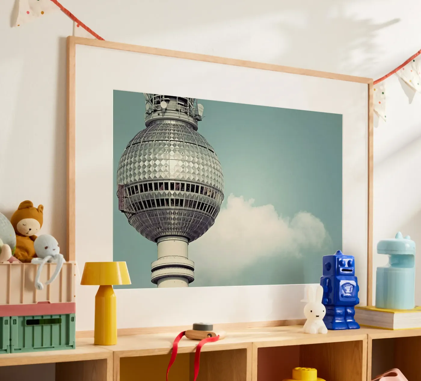Fernsehturm poster van Michael Belhadi
