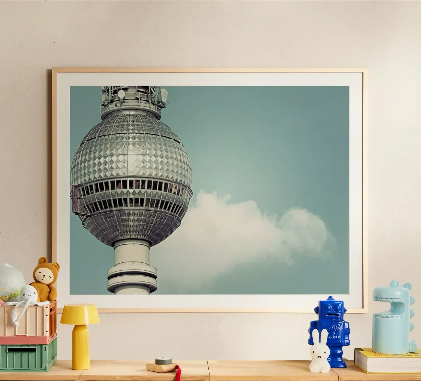 Fernsehturm poster van Michael Belhadi