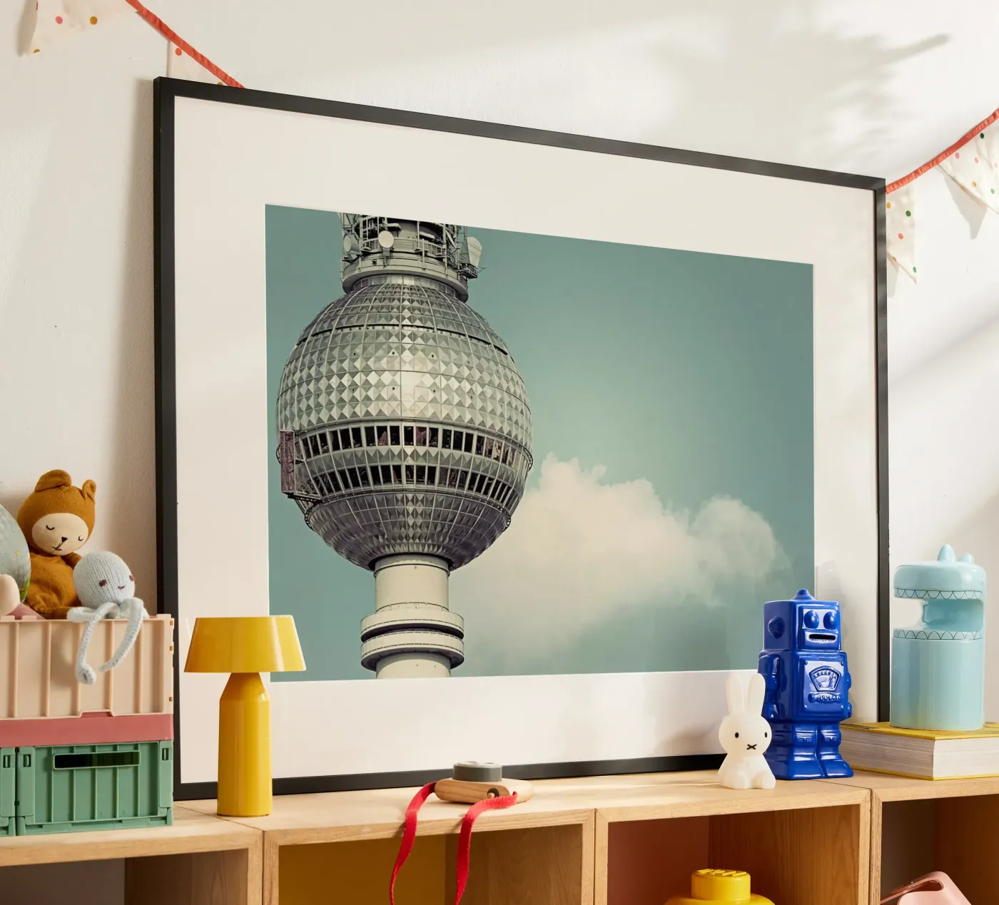 Fernsehturm poster van Michael Belhadi