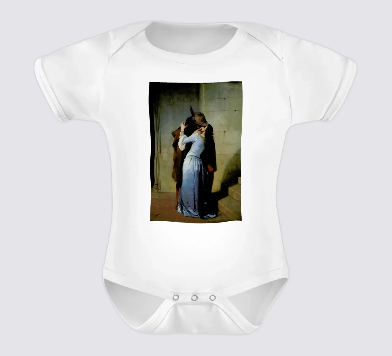 Hayez - El Beso body neonato maniche corte da Vintage by JUNIQE