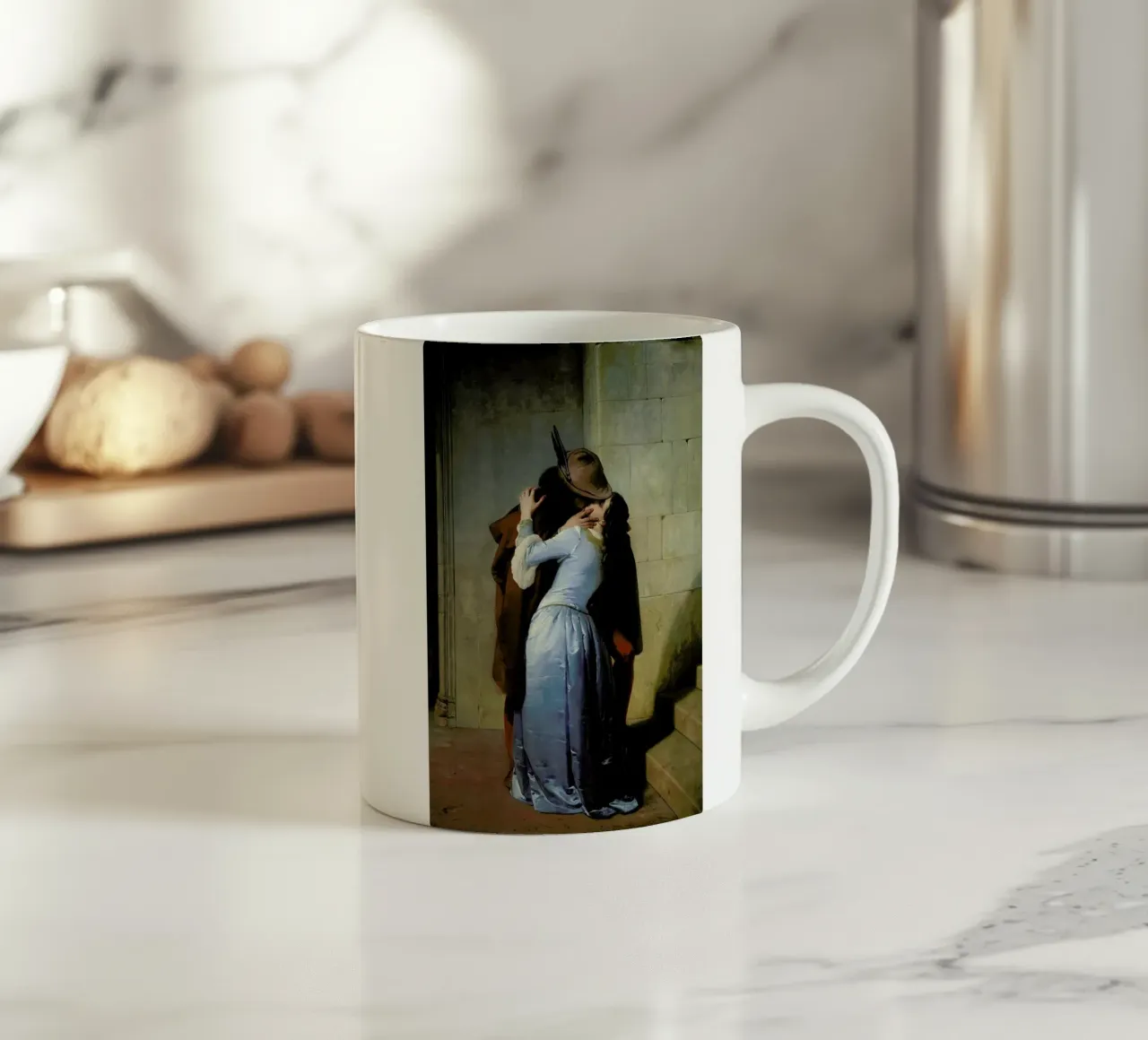 Hayez - El Beso tazza in ceramica da Vintage by JUNIQE