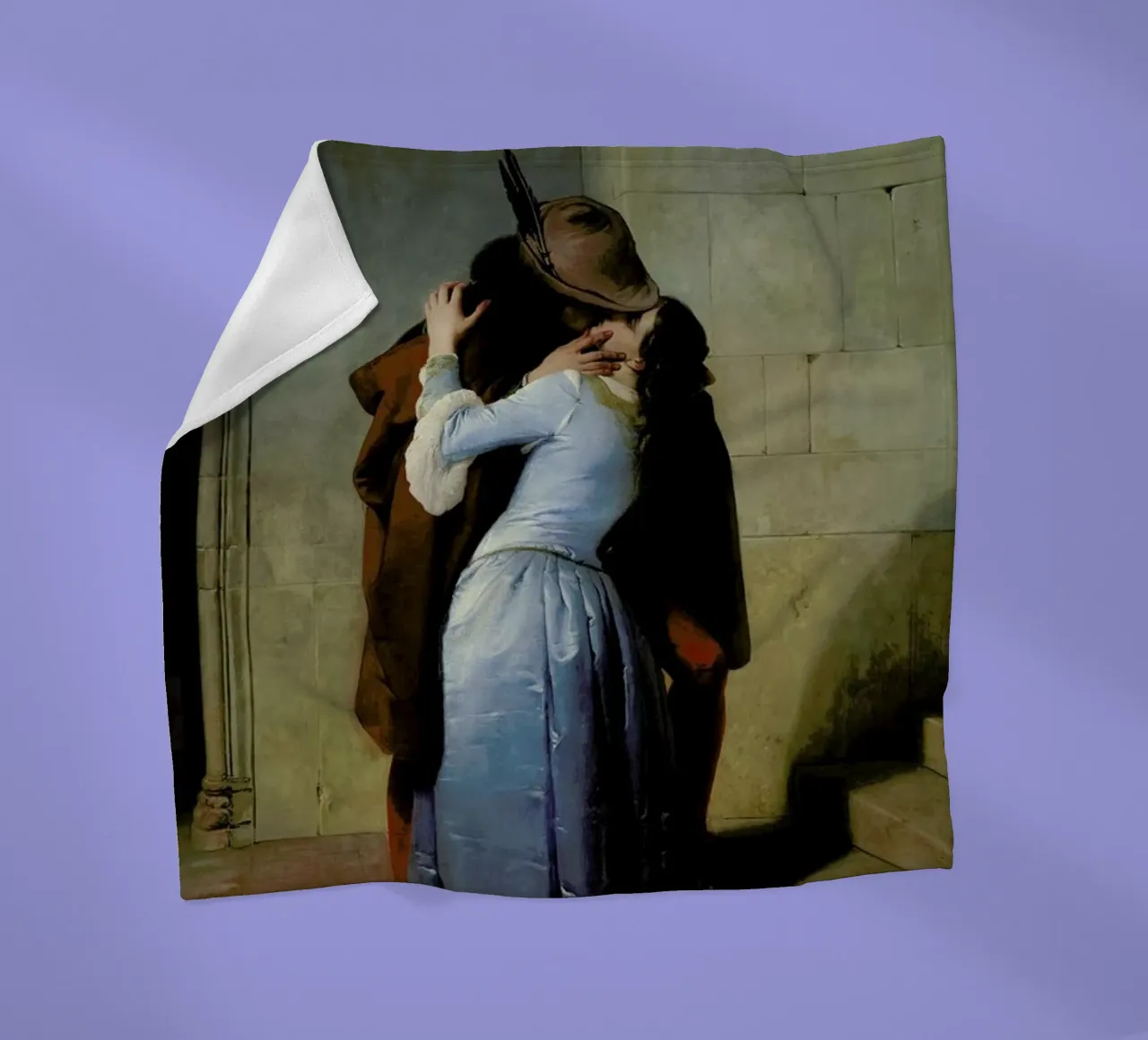 Hayez - El Beso coperta in pile da Vintage by JUNIQE