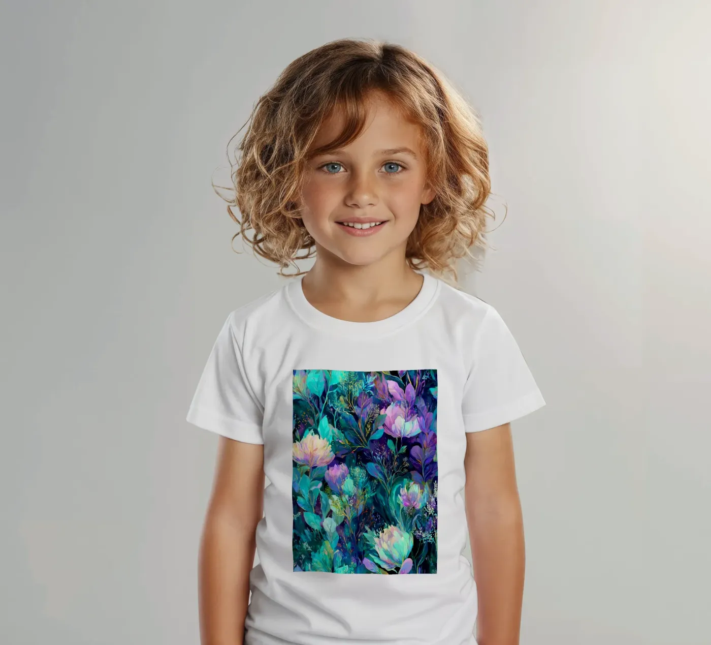 Purple meadow t-shirt bambini da Justyna Jaszke JBJart