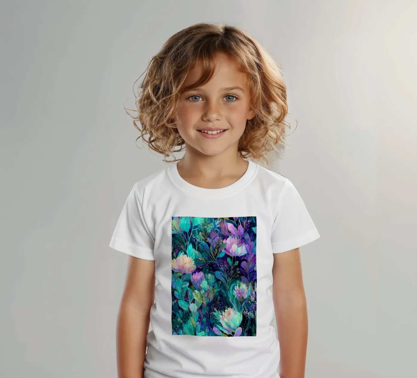 Purple meadow t-shirt bambini da Justyna Jaszke JBJart