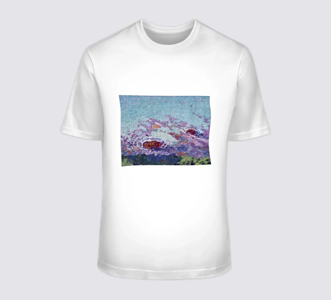 Leo G. Mielziner Studio del cielo - Arte testurizzata post-impressionista t-shirt da NorwesClub