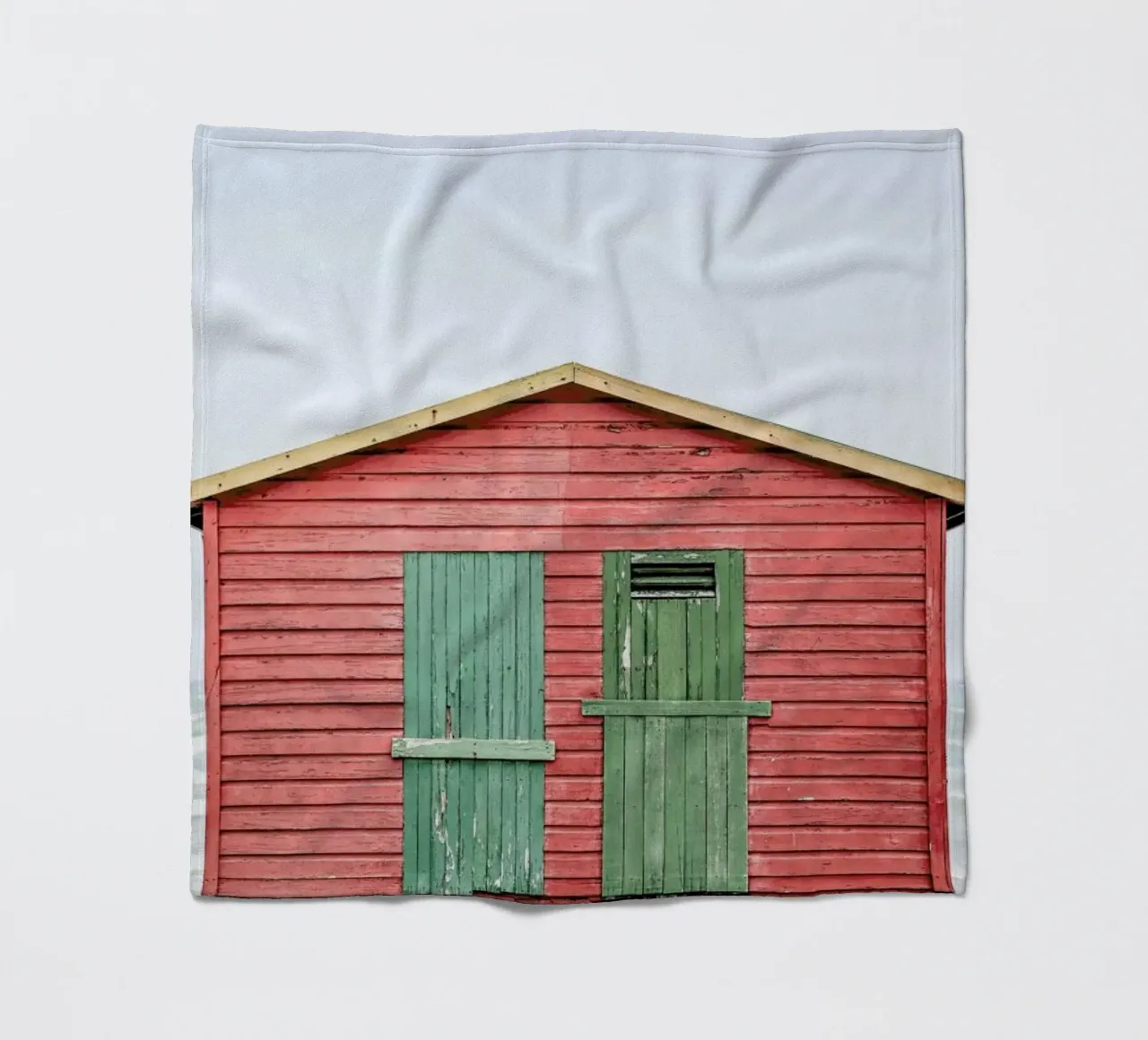 Red Hut coperta in pile da Shot By Clint