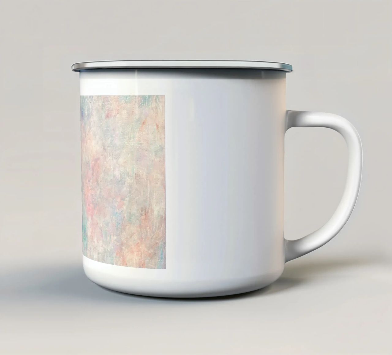 Etherisch Pastel Abstract - Getextureerde Moderne Kunstdruk emaille mok van NorwesClub