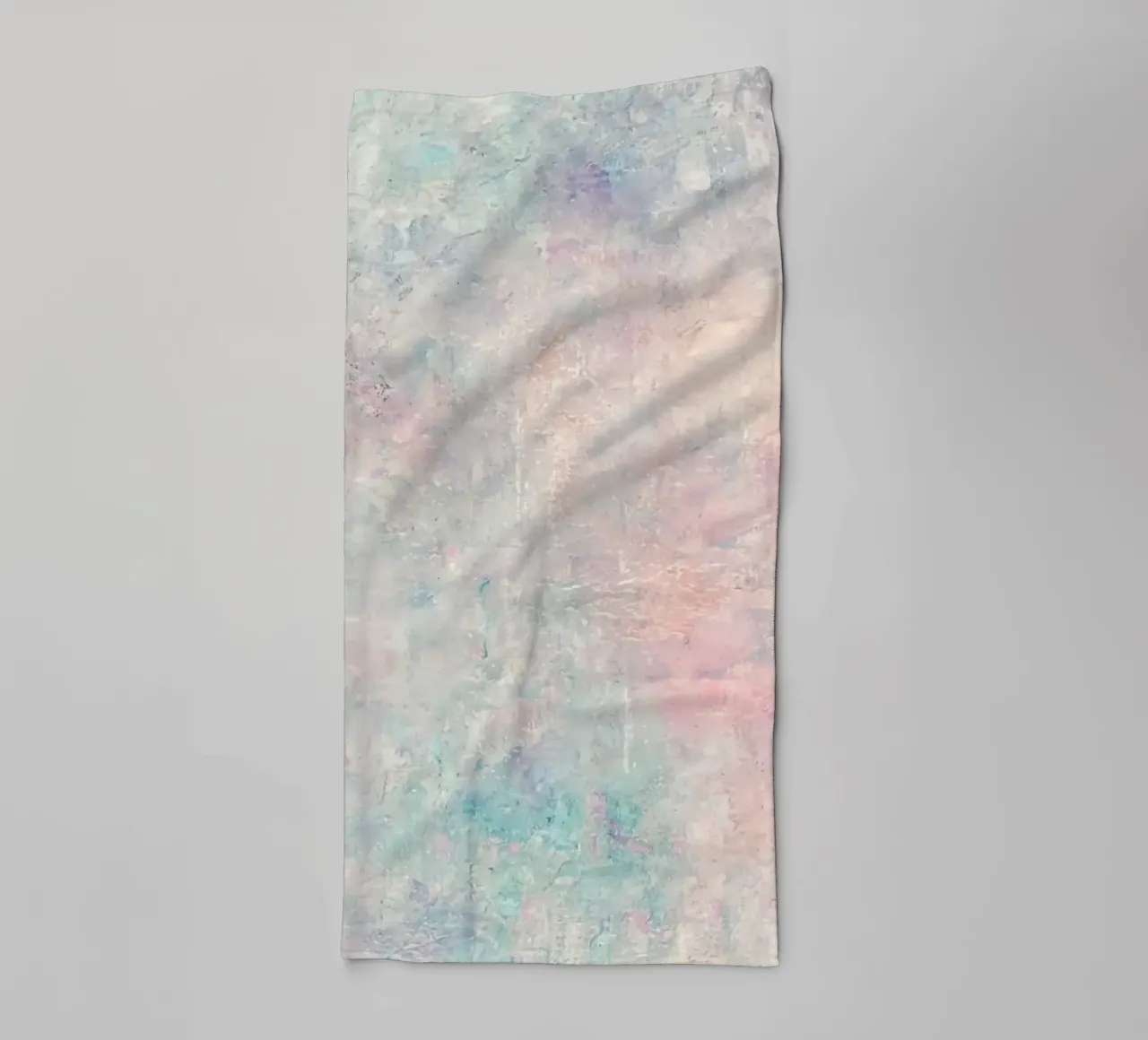 Etherisch Pastel Abstract - Getextureerde Moderne Kunstdruk badhanddoek van NorwesClub