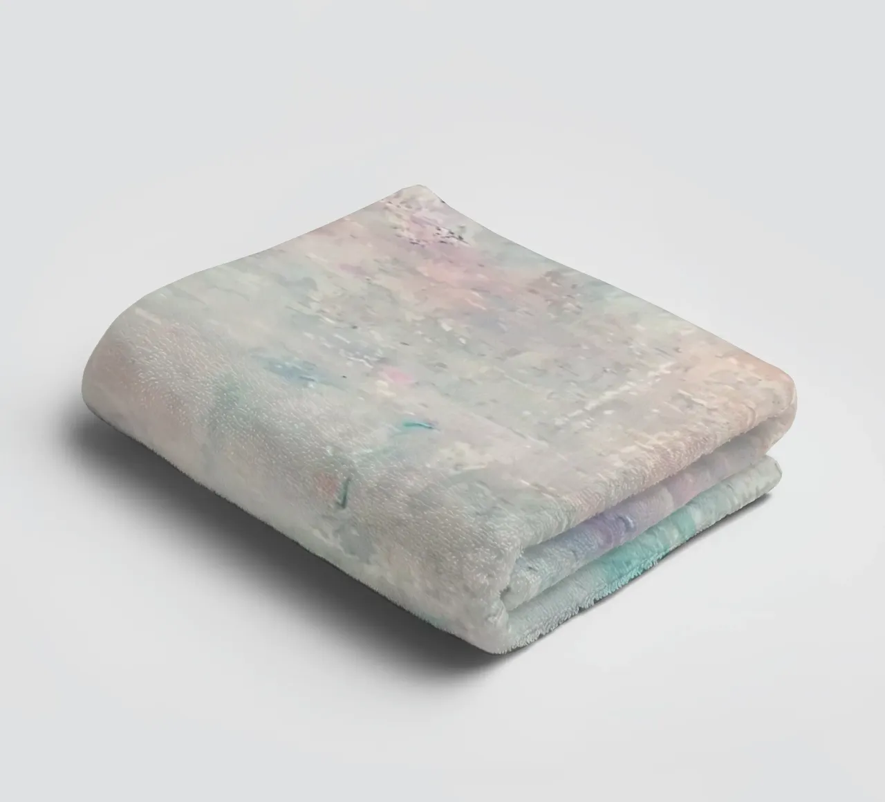 Etherisch Pastel Abstract - Getextureerde Moderne Kunstdruk badhanddoek van NorwesClub