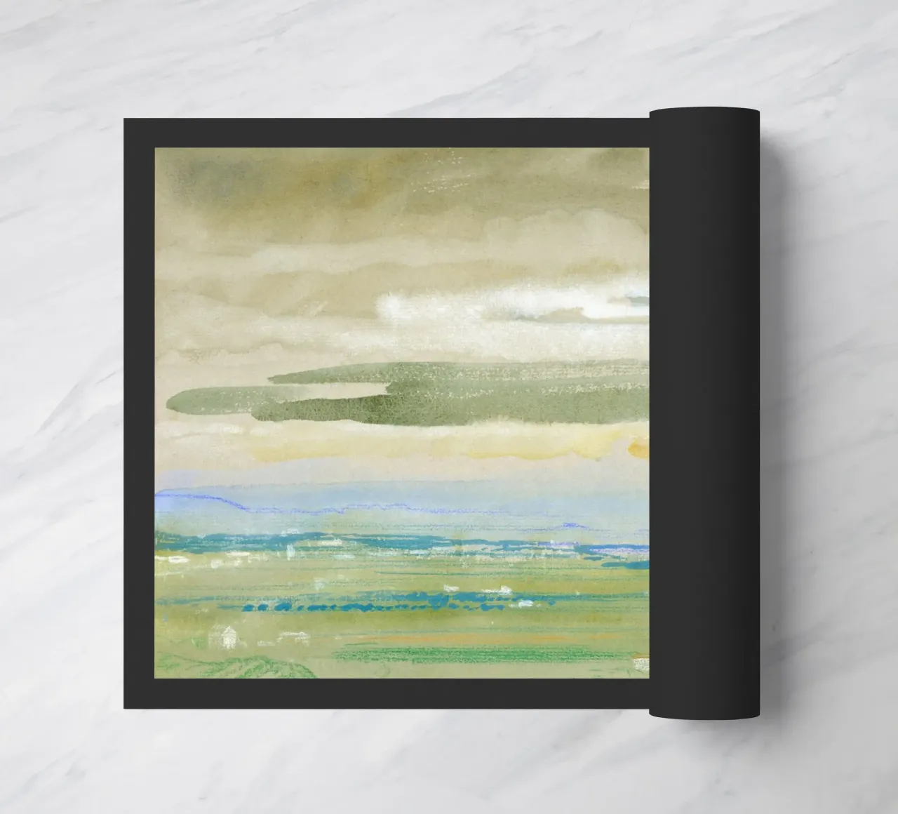Arthur B. Davies Horizon - Tonalist Landscape Art Print Fußmatte von NorwesClub
