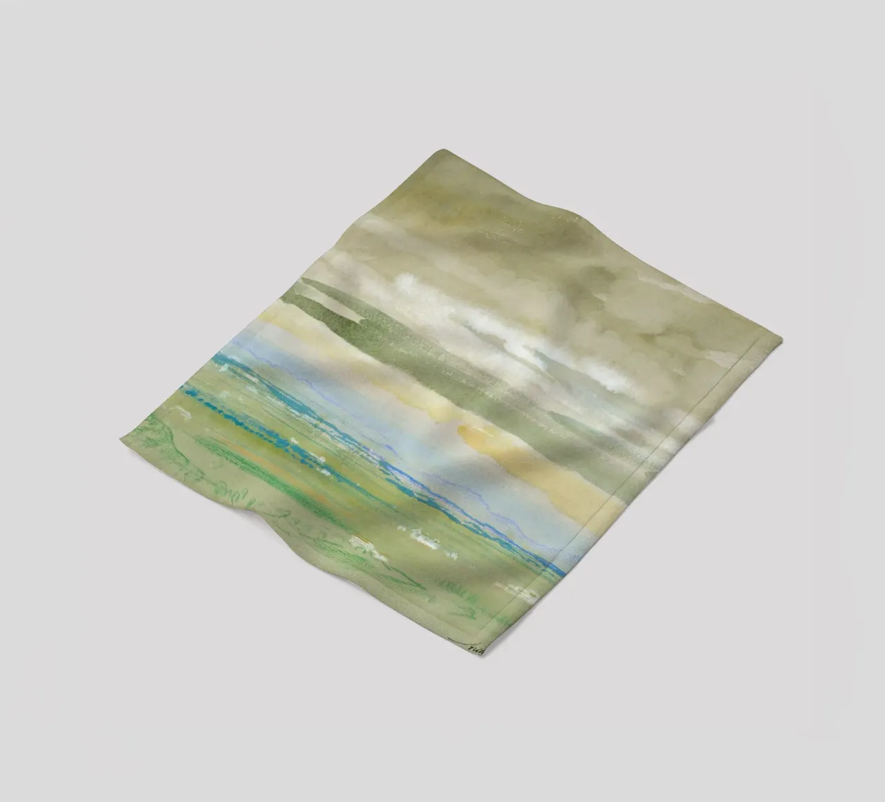 Arthur B. Davies Horizon - Tonalist Landscape Art Print fleece blanket by NorwesClub