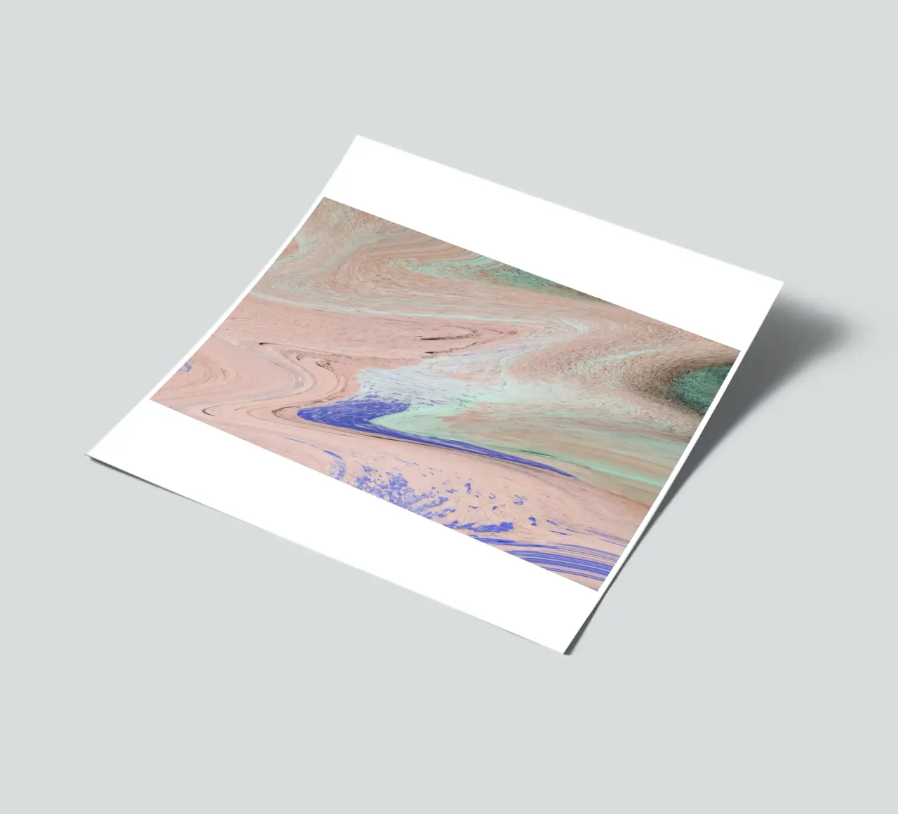 Pastel Swirl Marble - Abstract Fluid Art Print planche autocollant de NorwesClub