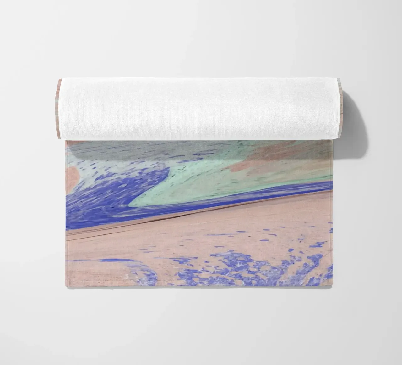 Pastel Swirl Marble - Abstract Fluid Art Print serviette de plage de NorwesClub