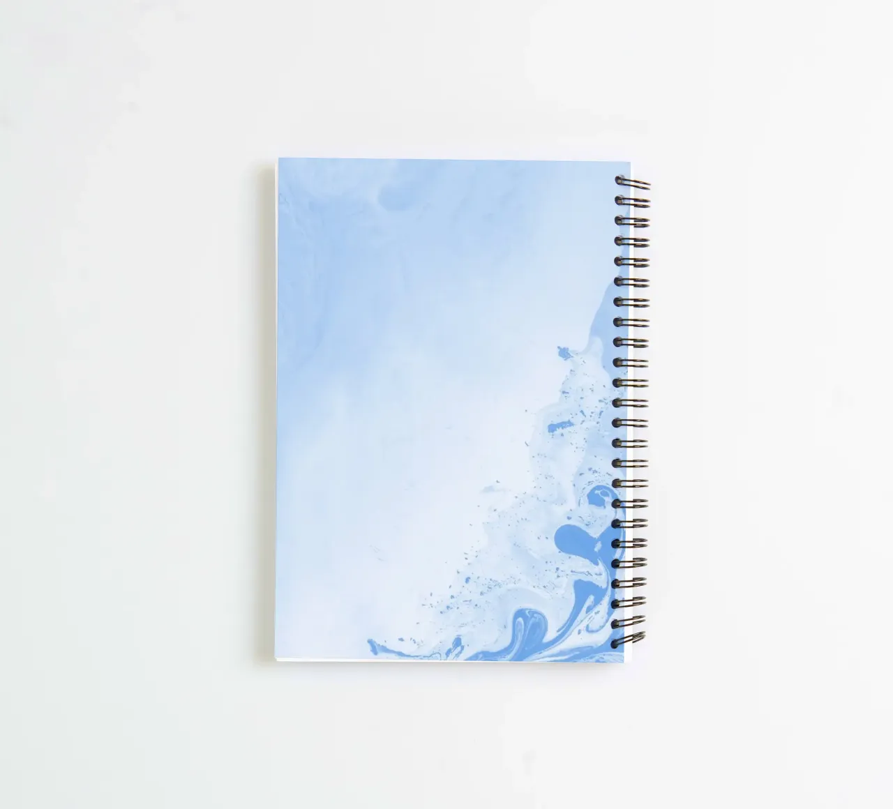Azure Dream Waves - Abstraktes Fluid Blau Kunstdruck Ringbuch von NorwesClub