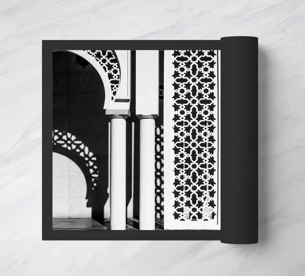 Moroccan architecture in black and white zerbino da photolovers