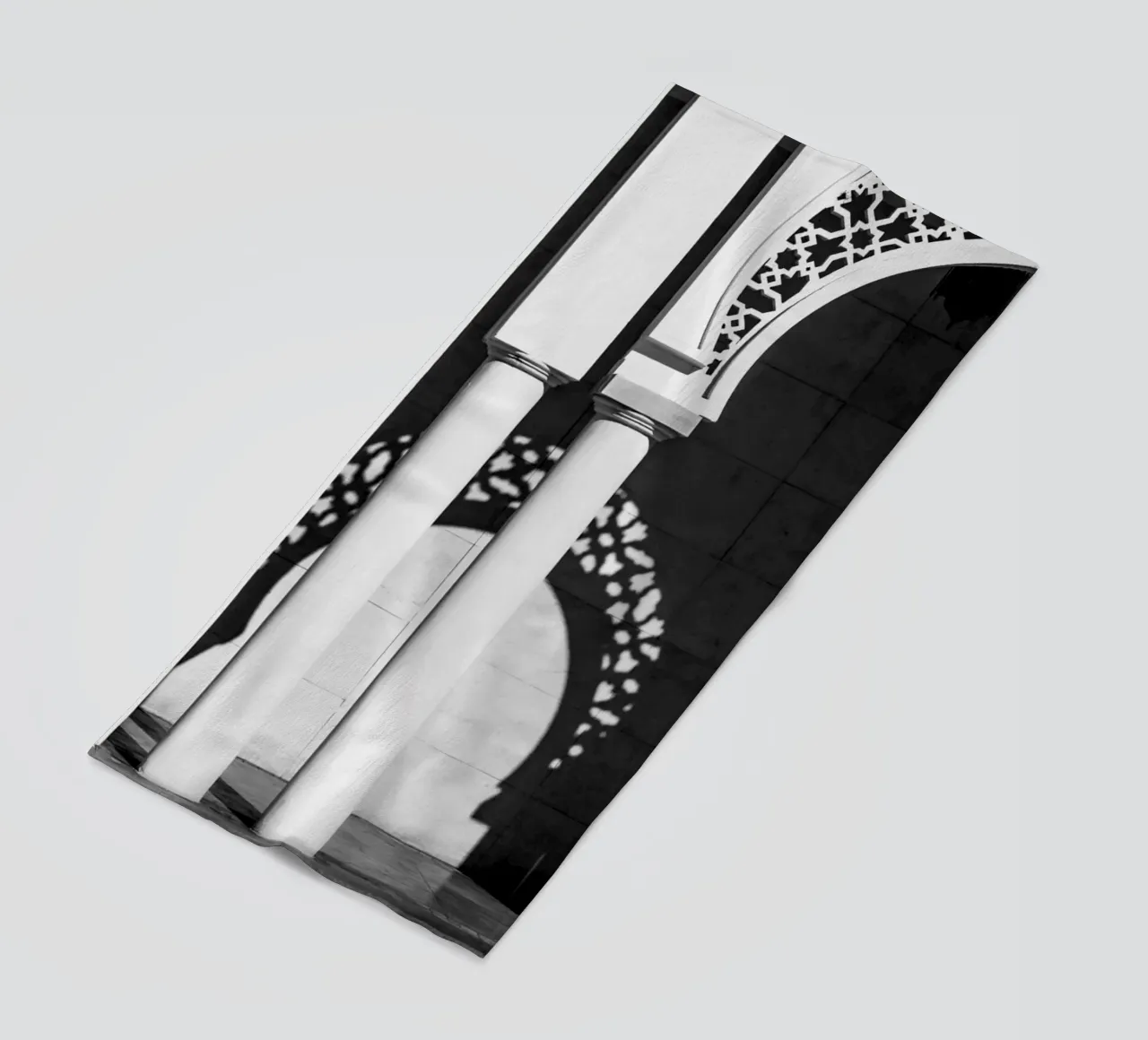 Moroccan architecture in black and white telo mare da photolovers