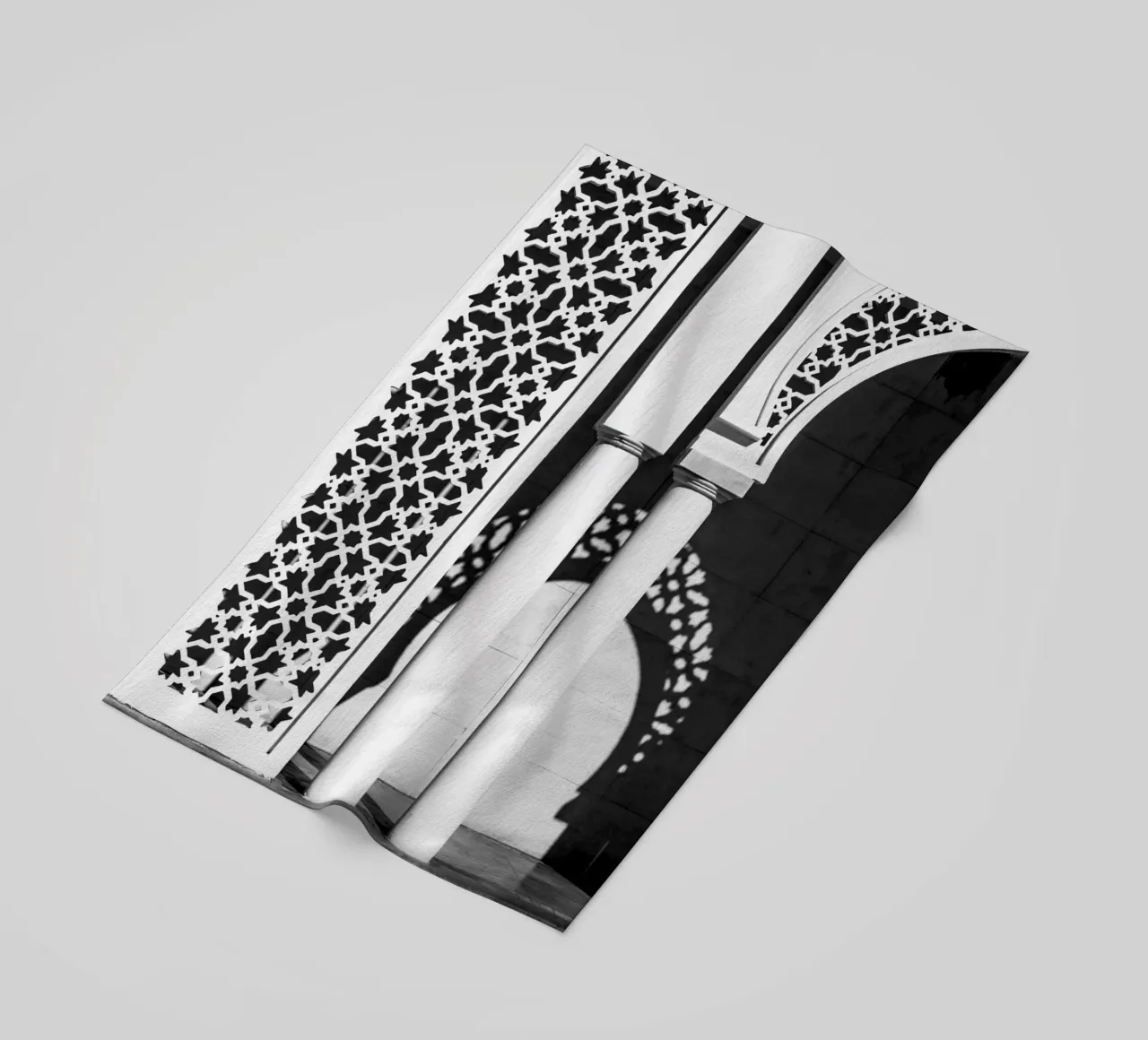 Moroccan architecture in black and white telo mare da photolovers