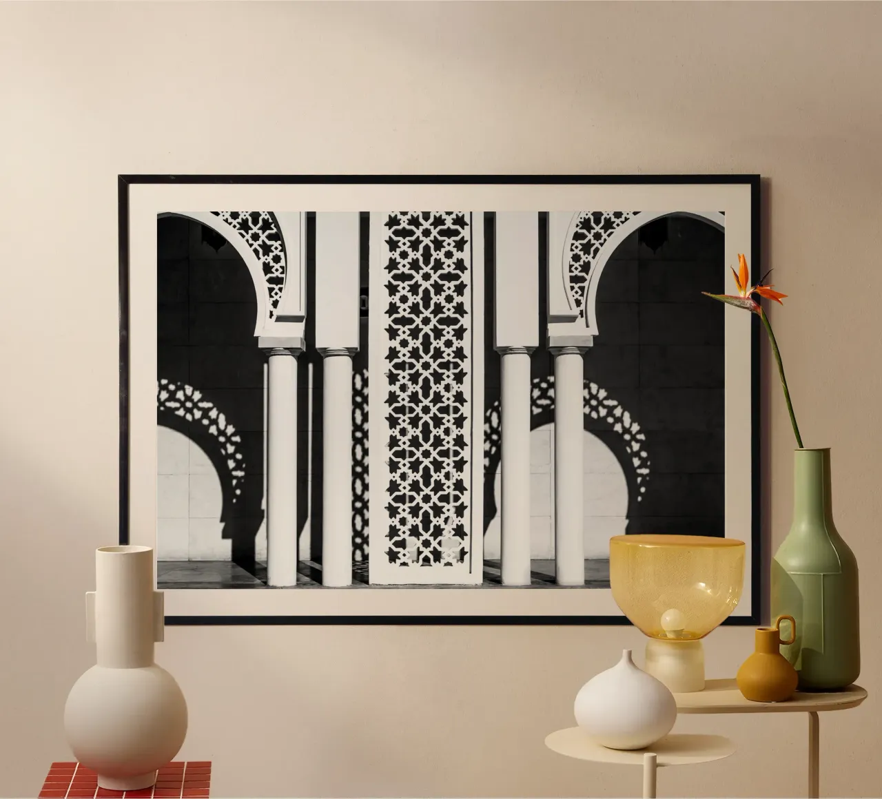 Moroccan architecture in black and white carta hahnemühle da photolovers