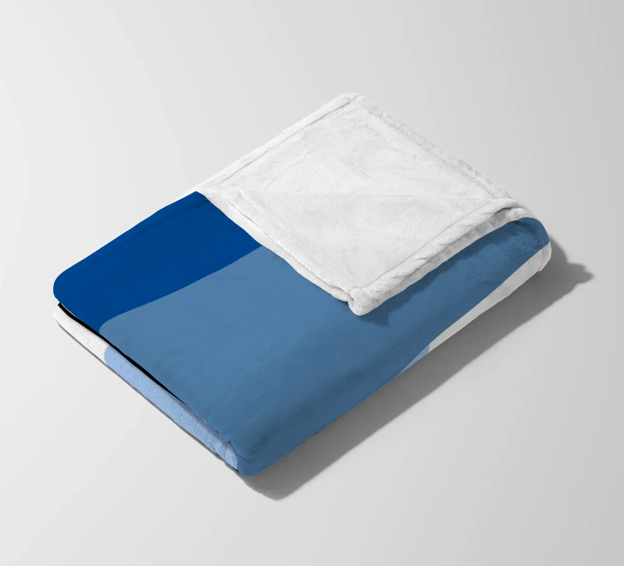 Geometria in blu - composizione verticale in stile Bauhaus coperta in pile da Casa Calm