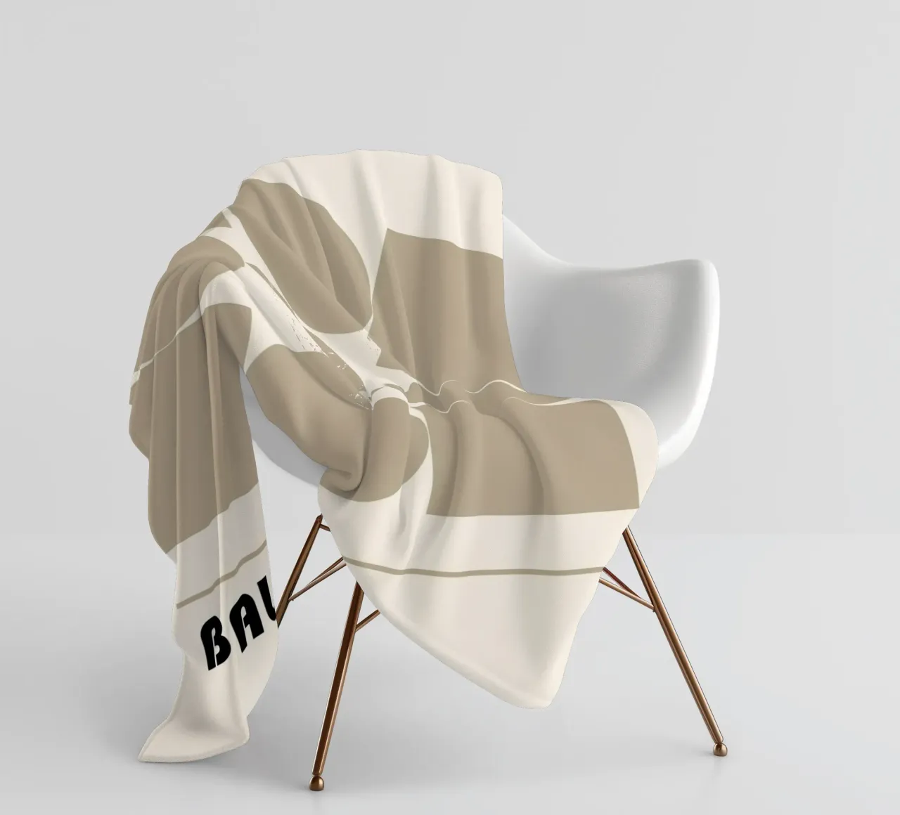 Forme in equilibrio - Geometria Bauhaus coperta in pile da Casa Calm