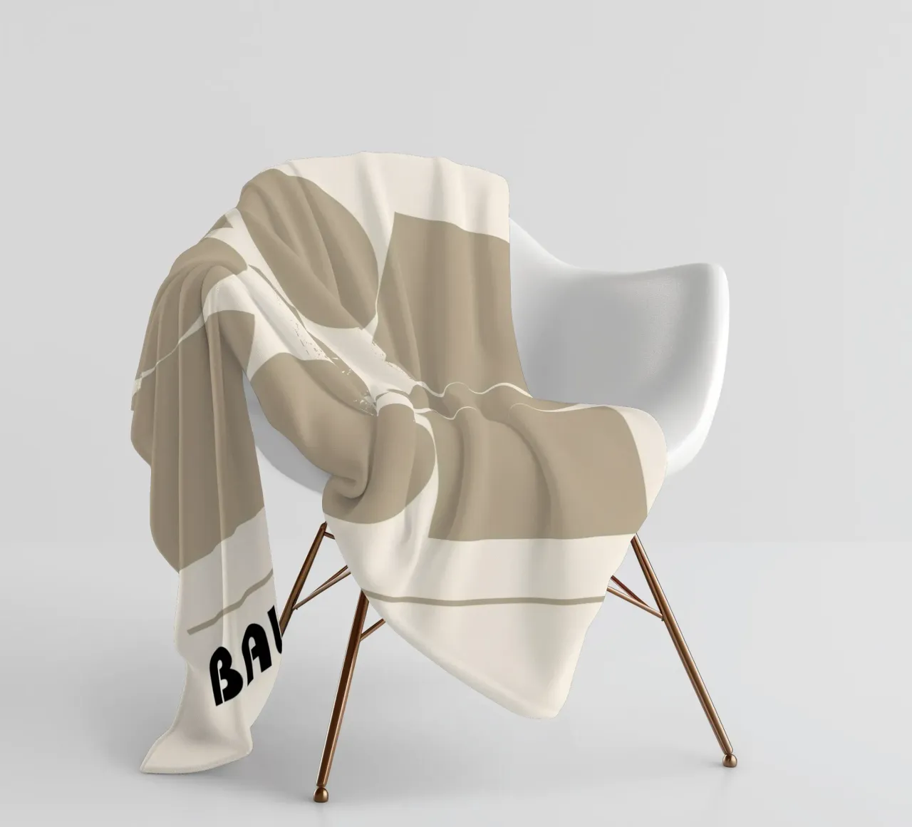 Forme in equilibrio - Geometria Bauhaus coperta in pile da Casa Calm