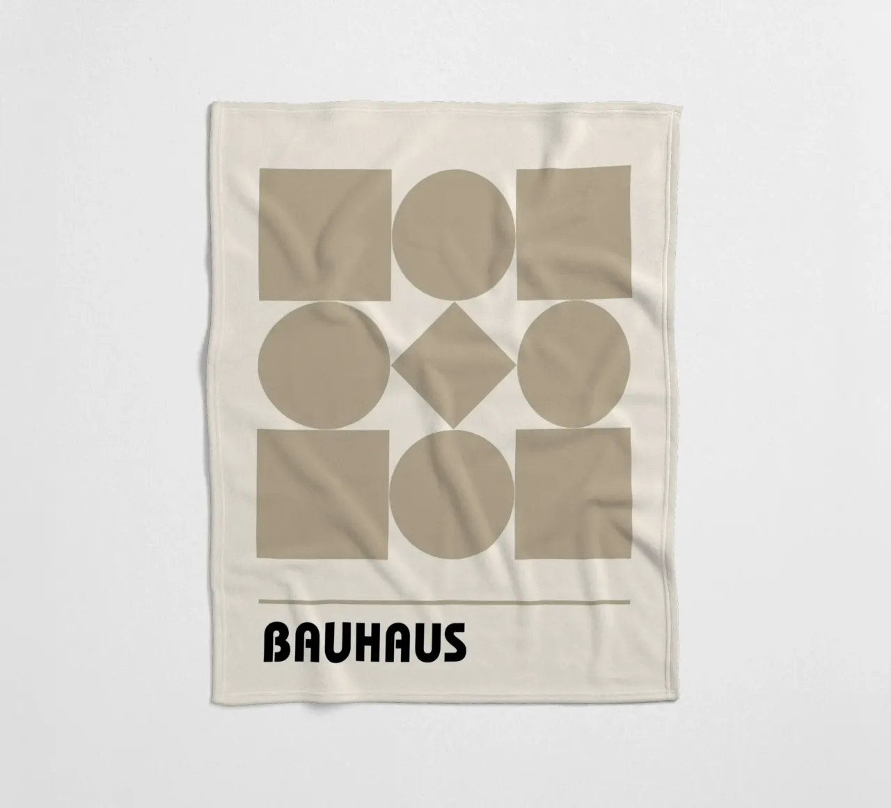 Forme in equilibrio - Geometria Bauhaus coperta in pile da Casa Calm