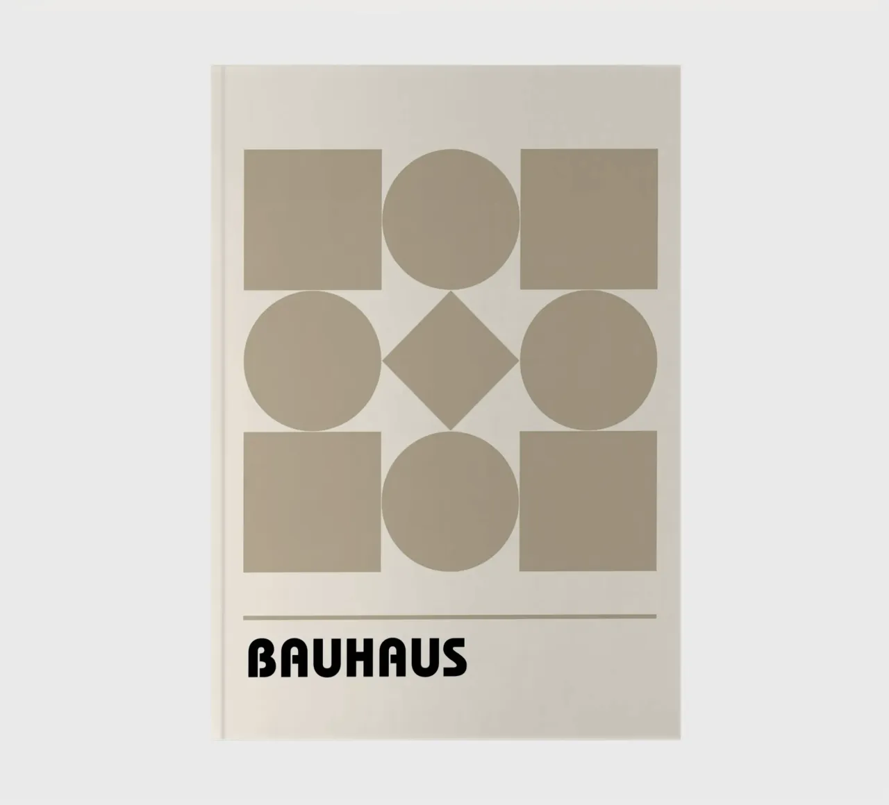 Shapes in balance - Bauhaus geometry notebook by Casa Calm