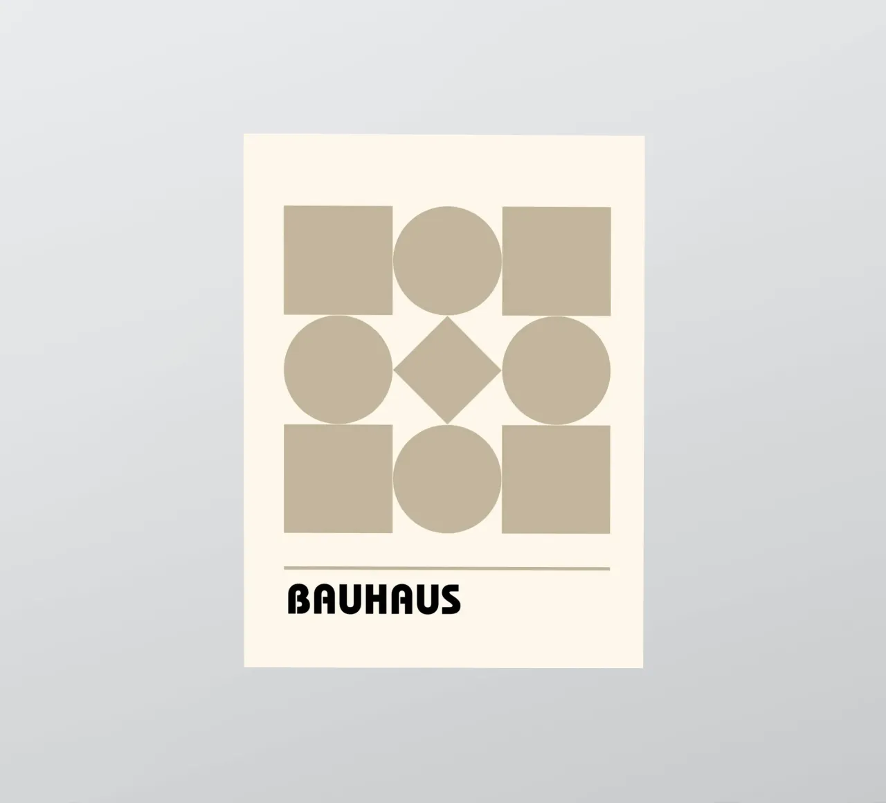 Shapes in balance - Bauhaus geometry sticker by Casa Calm