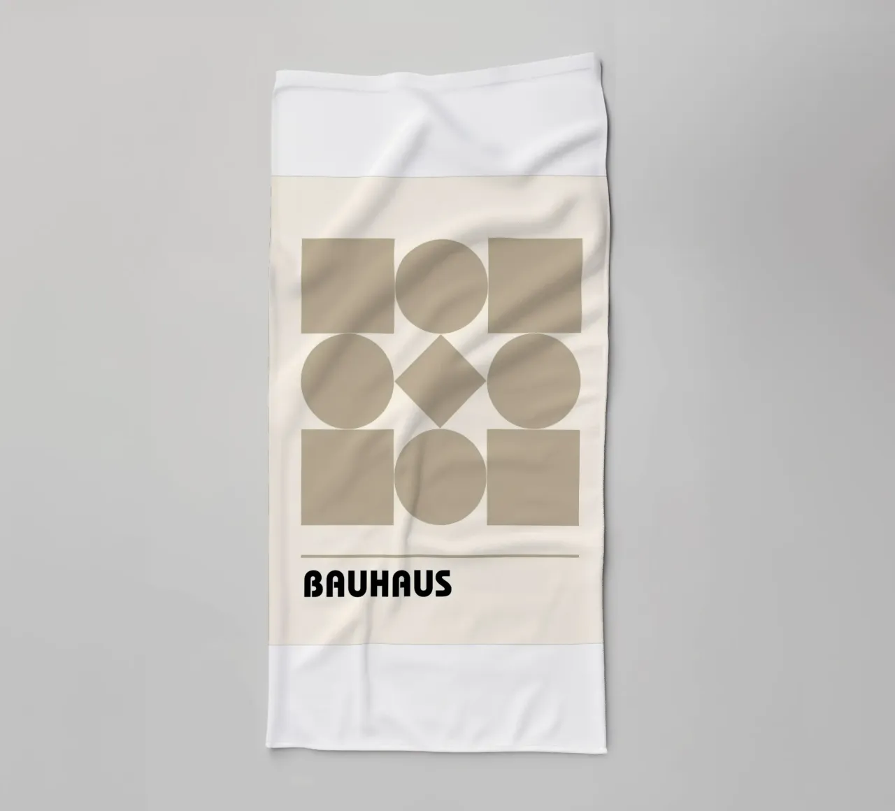 Shapes in balance - Bauhaus geometry towel by Casa Calm