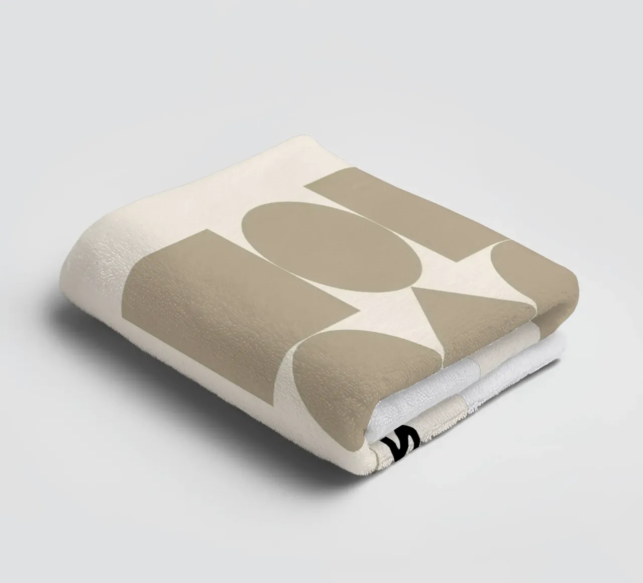 Shapes in balance - Bauhaus geometry towel by Casa Calm