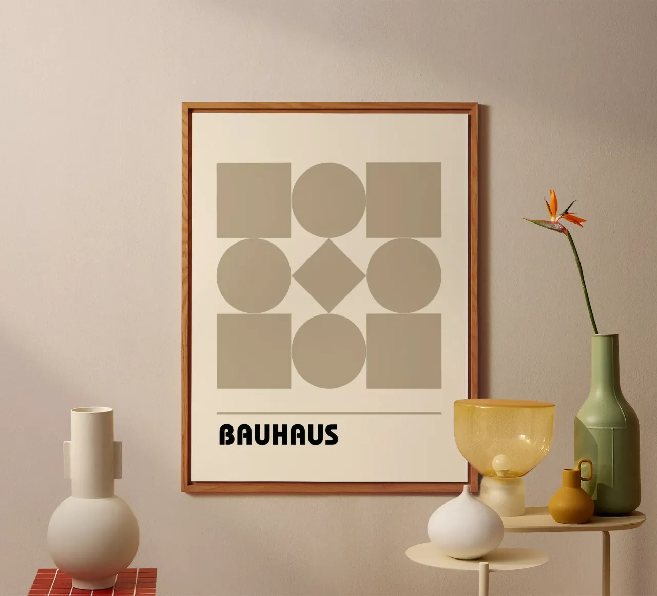 Forme in equilibrio - Geometria Bauhaus alluminio dibond da Casa Calm