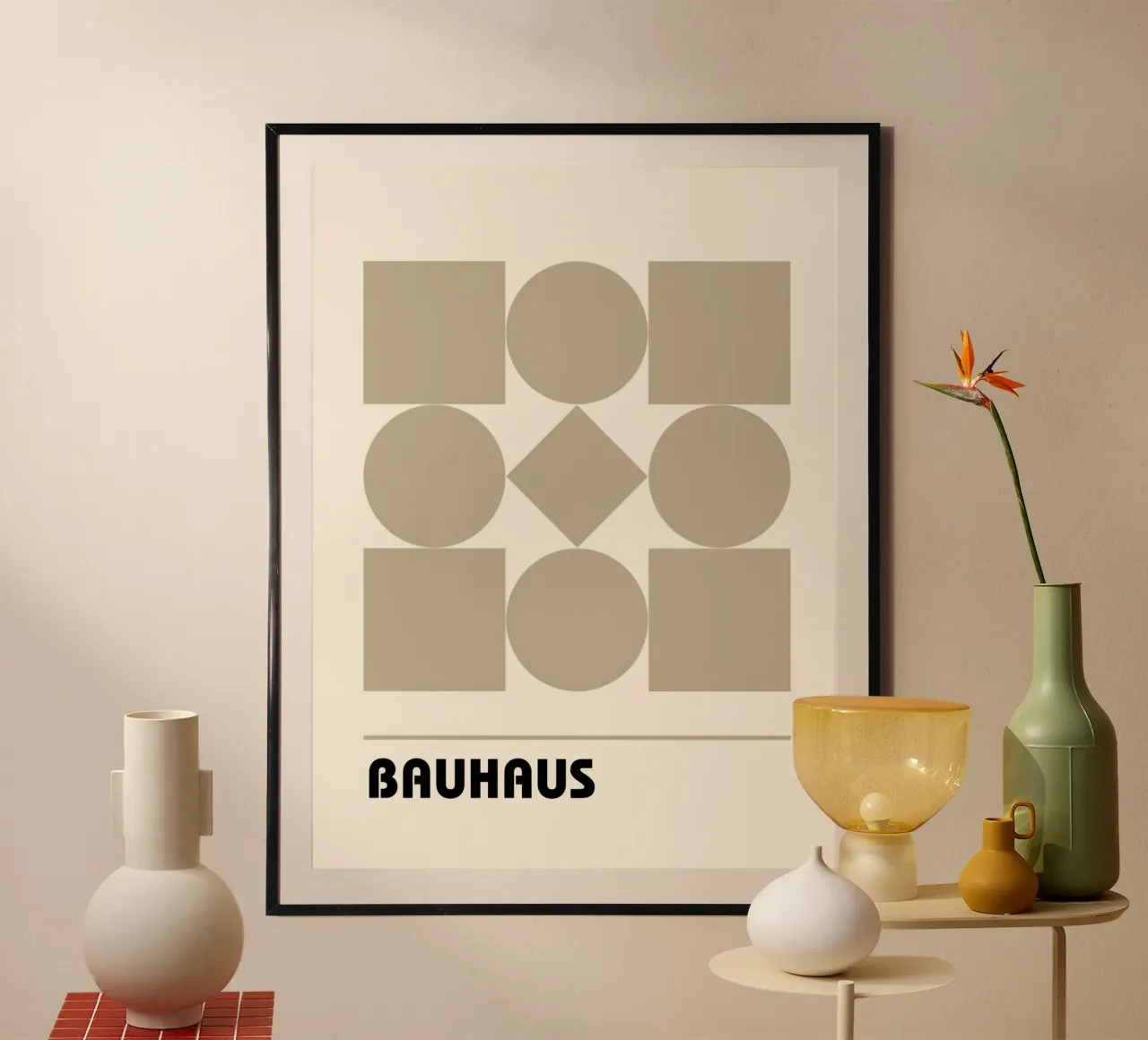 Formas en equilibrio - Geometría Bauhaus hahnemühle de Casa Calm