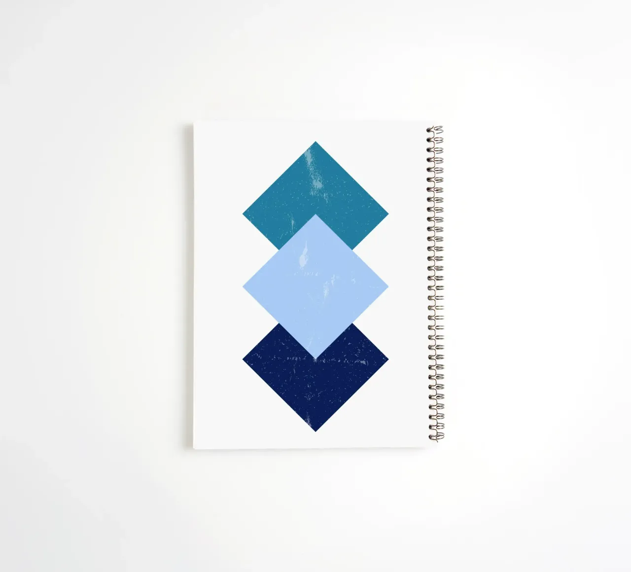 Forme minime blu - Poster geometrico retrò diario ad anelli da Casa Calm