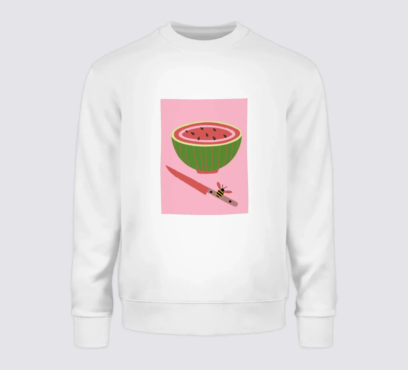 La pastèque et les abeilles sweat de TRENDY POSTER SHOP